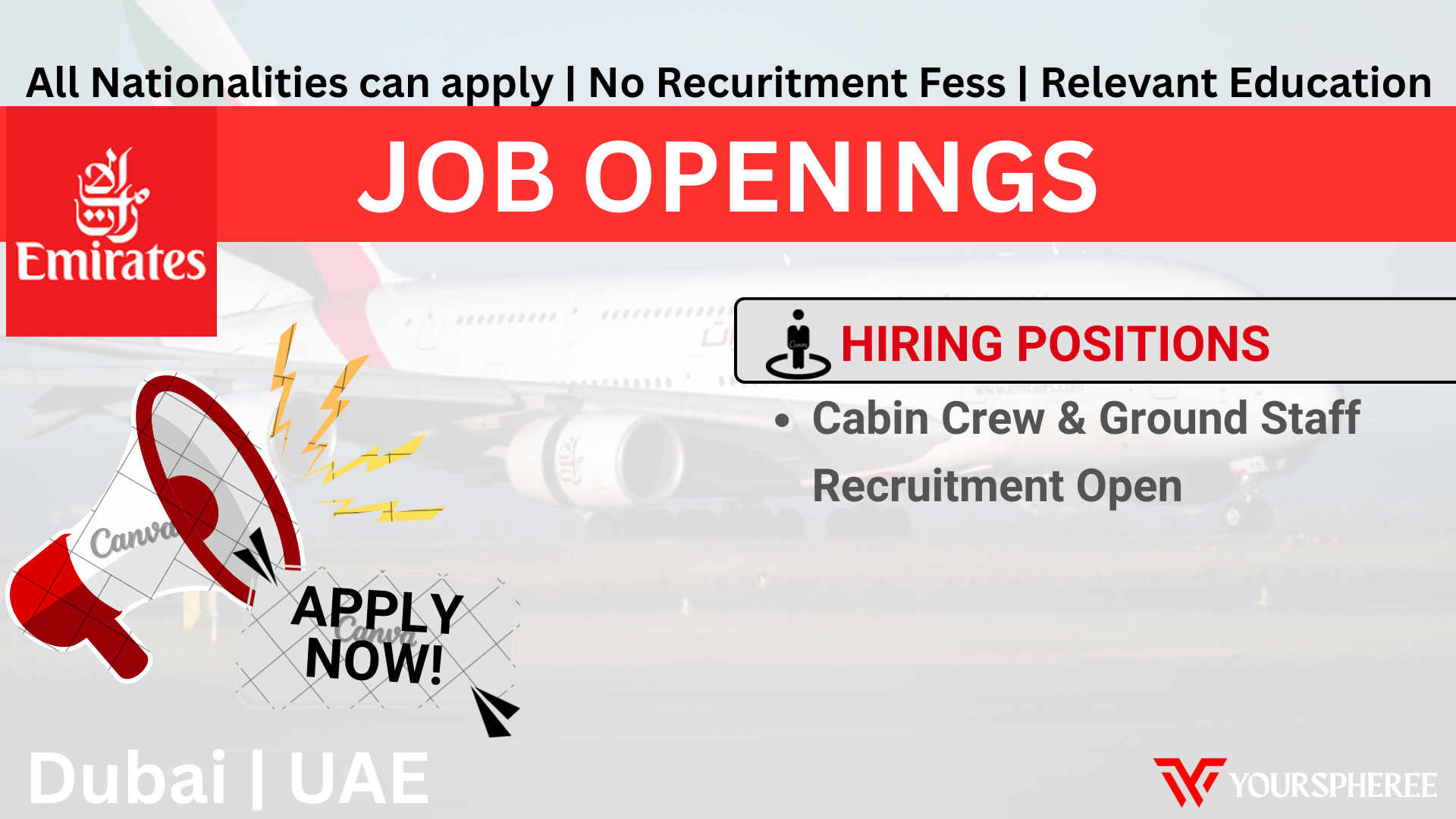 Cabin Crew & Ground Staff Recruitment Open